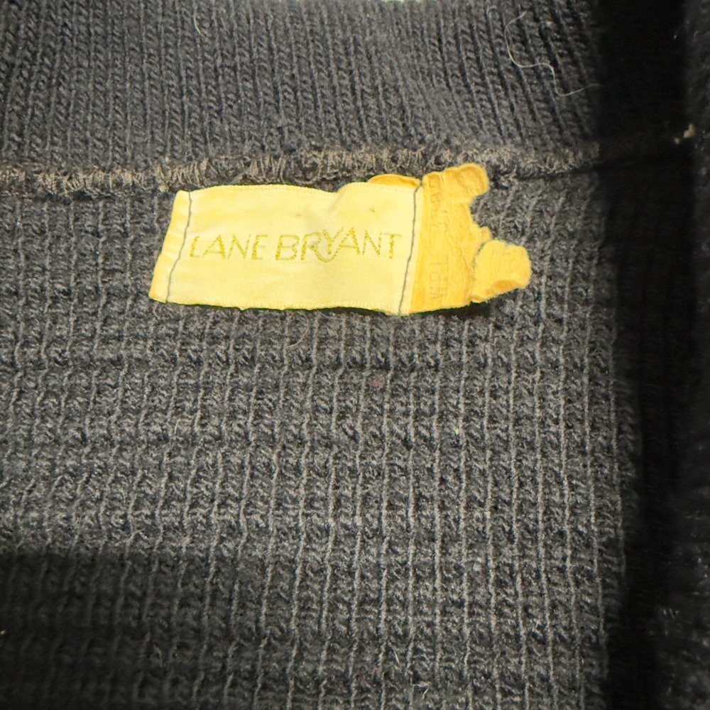 Vintage Lane Bryant Shawl Collar Cardigan Sweater Geometric Fair Isle 2X - Picture 2 of 11